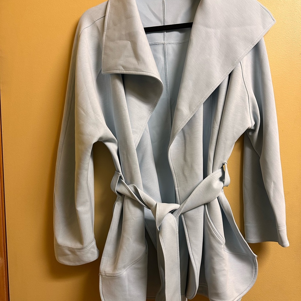 lululemon athletica Light Gray Open-Front Wrap Jacket